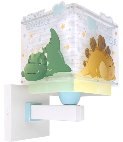 Dalber 63459 - Dětská nástěnná lampa BABY DINOS 1xE27/15W/230V pestrobarevná