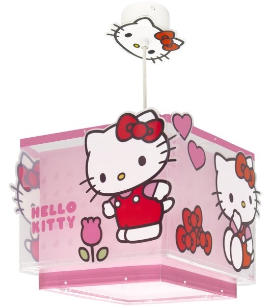 Dalber 73262 - Dětský lustr HELLO KITTY 1xE27/15W/230V růžová