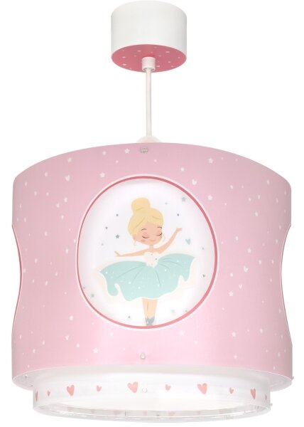 Dalber 60912 - Dětský lustr PRINCESS DANCE 1xE27/15W/230V růžová