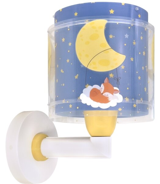 Dalber 76639 - Dětská nástěnná lampa MOON DREAMS 1xE27/15W/230V modrá