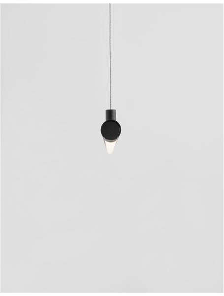 Nova Luce Závěsné LED svítidlo ELETTRA, 20W 3000K Barva: Černá