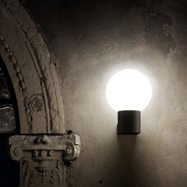 MOON nástěnná lampa, tmavě šedá - FARO