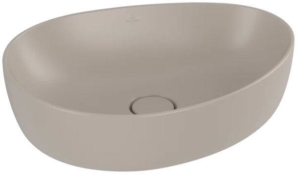 Villeroy & Boch Antao umyvadlo 51x40 cm oválné na pult hnědá/béžová matný 4A7351AM
