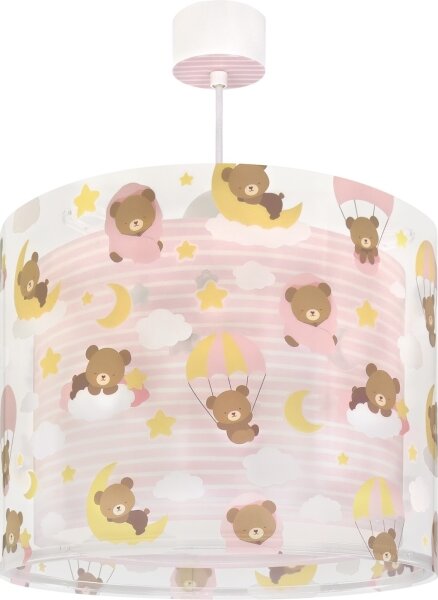 Dalber 41572S - Dětský lustr BABY TEDDY 1xE27/15W/230V růžová
