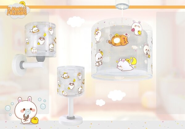Dalber 41761E - LED Dětská lampička KAWAII FRIENDS 1xG4/4W/230V šedá