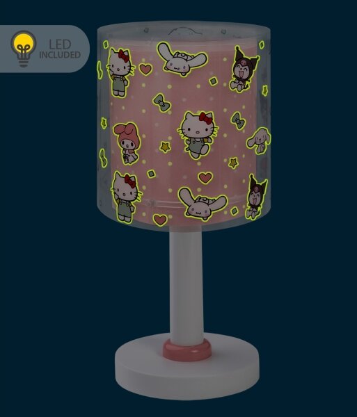 Dalber 41251 - LED Dětská lampička HELLO KITTY&FRIENDS 1xG4/4W/230V růžová