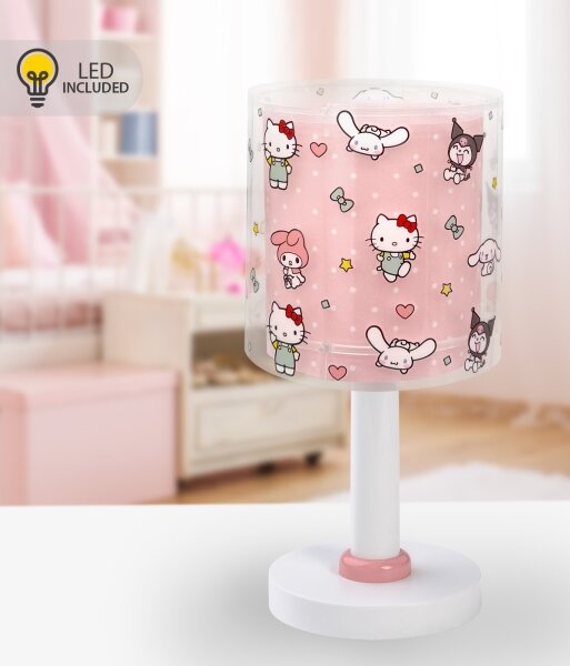 Dalber 41251 - LED Dětská lampička HELLO KITTY&FRIENDS 1xG4/4W/230V růžová