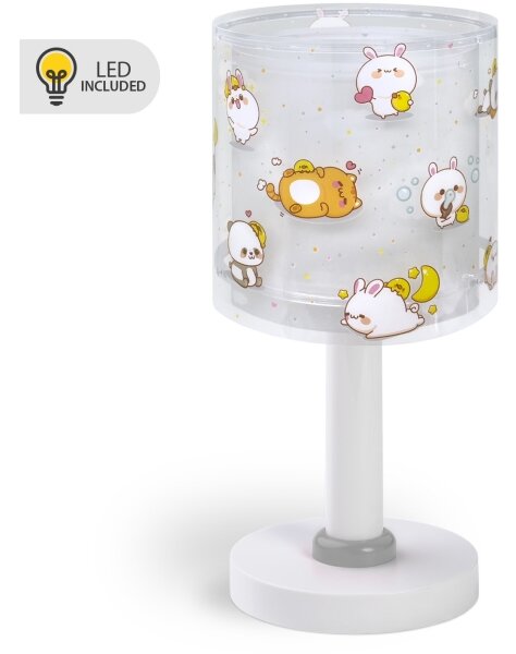 Dalber 41761E - LED Dětská lampička KAWAII FRIENDS 1xG4/4W/230V šedá