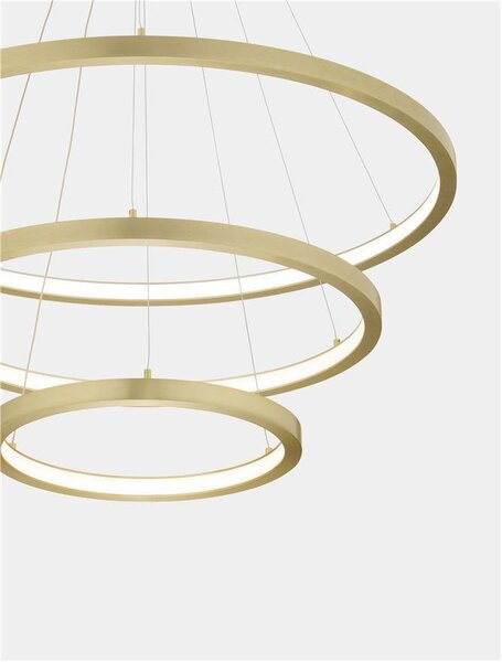 Nova Luce Závěsné LED svítidlo EMPATIA 108W 3000K, stmívatelné Barva: Černá