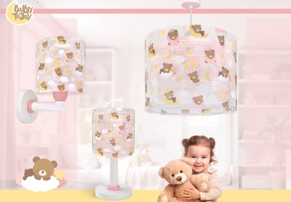Dalber 41571S - LED Dětská lampička BABY TEDDY 1xG4/4W/230V růžová