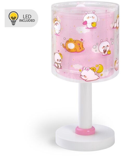 Dalber 41761S - LED Dětská lampička KAWAII FRIENDS 1xG4/4W/230V růžová