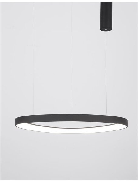 Nova Luce Závěsné LED svítidlo ESTEVA, 48W 3000K stmívatelné Barva: Hnědá