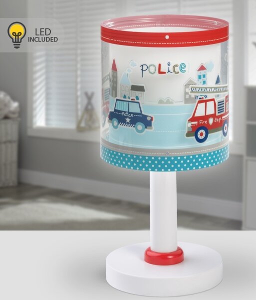 Dalber 60611N - LED Dětská lampička POLICE 1xG4/4W/230V pestrobarevná