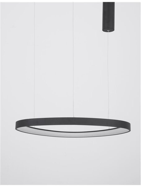 Nova Luce Závěsné LED svítidlo ESTEVA, 48W 3000K stmívatelné Barva: Hnědá
