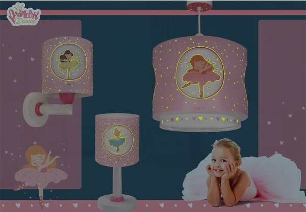 Dalber 60911 - LED Dětská lampička PRINCESS DANCE 1xG4/4W/230V růžová