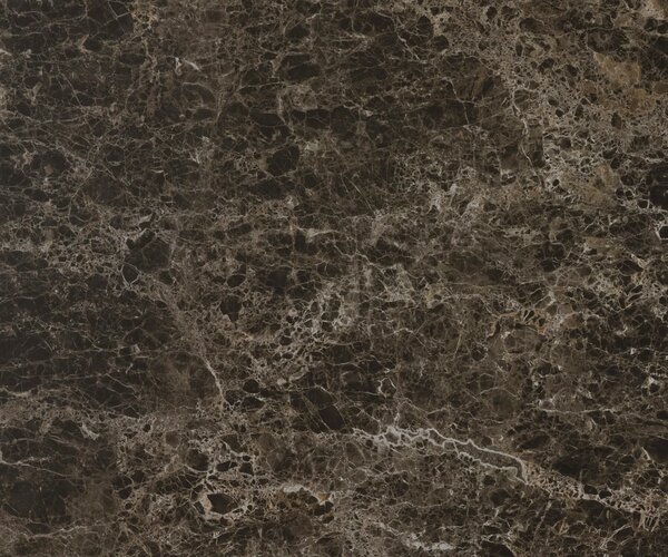 DELIFE Konferenční stolek Edge oválný 140×80 cm keramika Emperador Extra Lucidato tmavě hnědá Salto kov černá