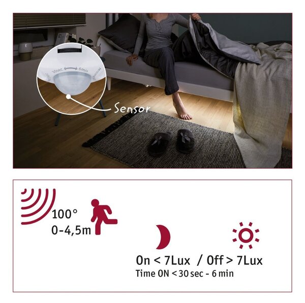 P 78894 MaxLED 250 LED Strip Night Comfort základní sada 1m 2x4W 60LEDs/m 2700K 24VA - PAULMANN