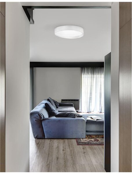 Nova Luce Stropní LED svítidlo FANO bílá hliník akrylový difuzor 26W 3000K