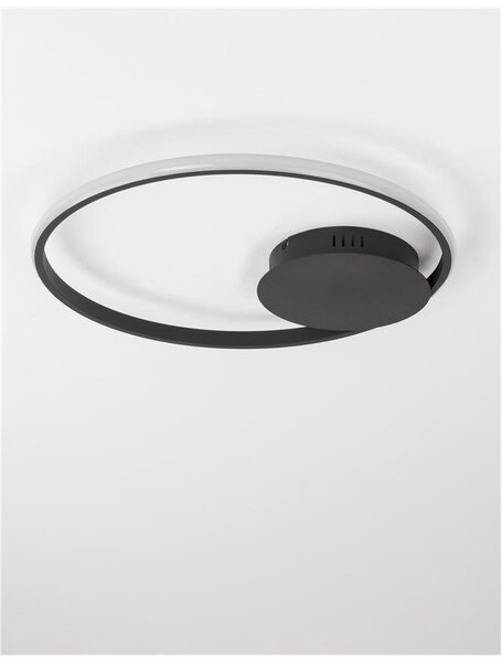Nova Luce Stropní LED svítidlo FULINE, 32W, 3000K stmívatelné Barva: Černá