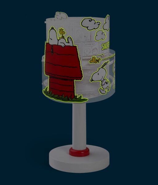 Dalber 76301 - LED Dětská lampička SNOOPY 1xG4/4W/230V bílá/červená