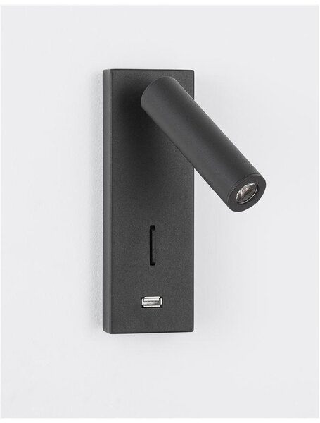 Nova Luce Bodové LED svítidlo FUSE, USB nabíjení, 3W 3000K Barva: Bílá