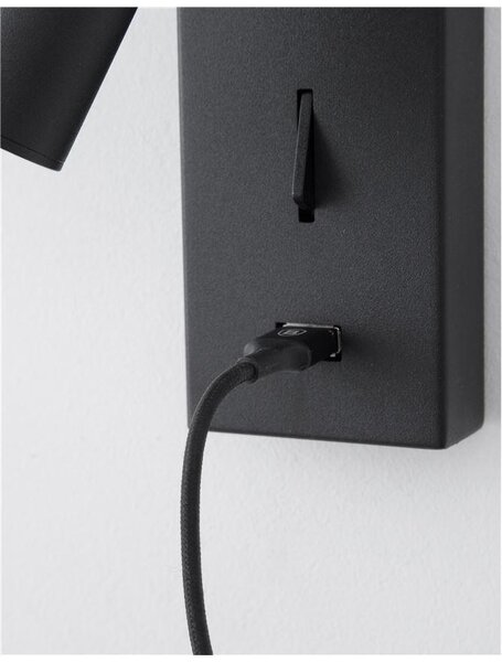 Nova Luce Bodové LED svítidlo FUSE, USB nabíjení, 3W 3000K Barva: Bílá