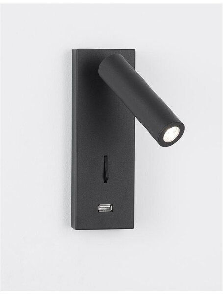 Nova Luce Bodové LED svítidlo FUSE, USB nabíjení, 3W 3000K Barva: Bílá