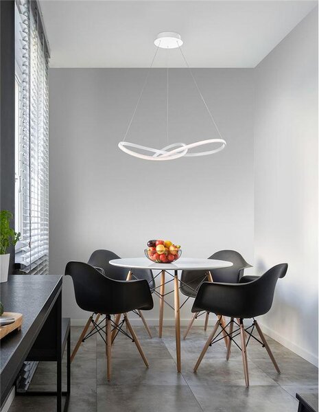 Nova Luce Závěsné LED svítidlo FUSION, 53W 3000K Barva: Bílá