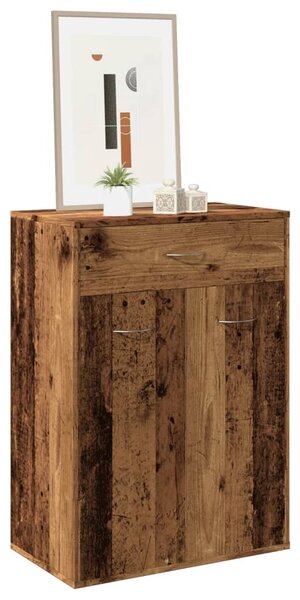 Botník old wood 60 x 35 x 84 cm kompozitní dřevo