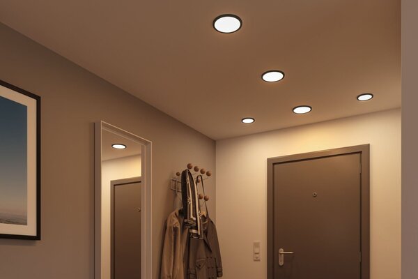 P 79961 VariFit LED vestavné svítidlo Areo IP44 kruhové 175mm 3000K černá - PAULMANN