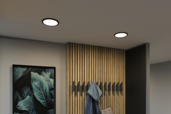 P 79961 VariFit LED vestavné svítidlo Areo IP44 kruhové 175mm 3000K černá - PAULMANN