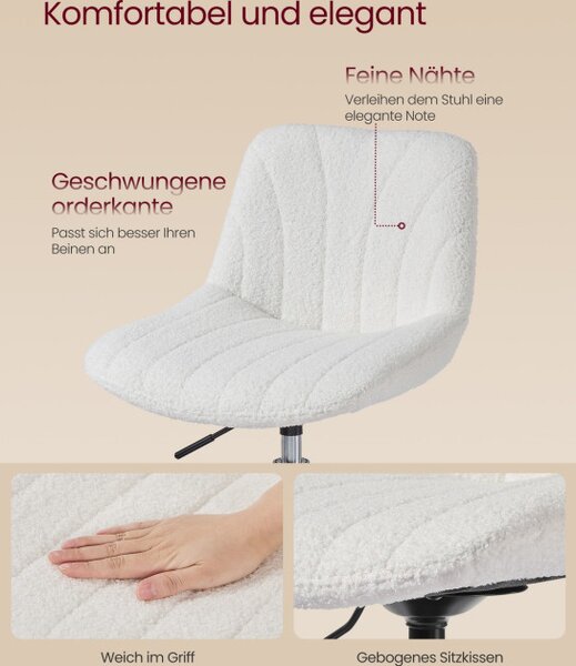 Otočná židle LJB160WD01 bílá