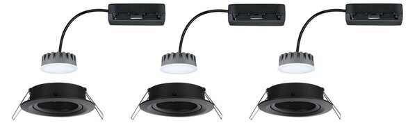 P 93080 LED vestavné svítidlo Nova Plus Coin základní sada výklopné 84mm 50° Coin 3x6W 230V stmívatelné 2700K - PAULMANN