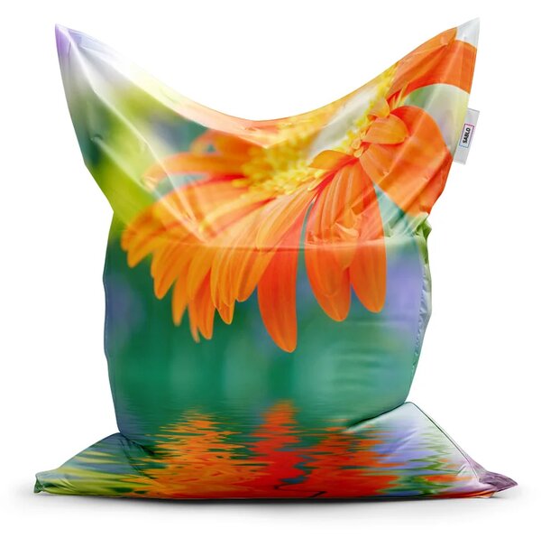 Sablio Sedací vak Classic Oranžová gerbera - 150x100 cm