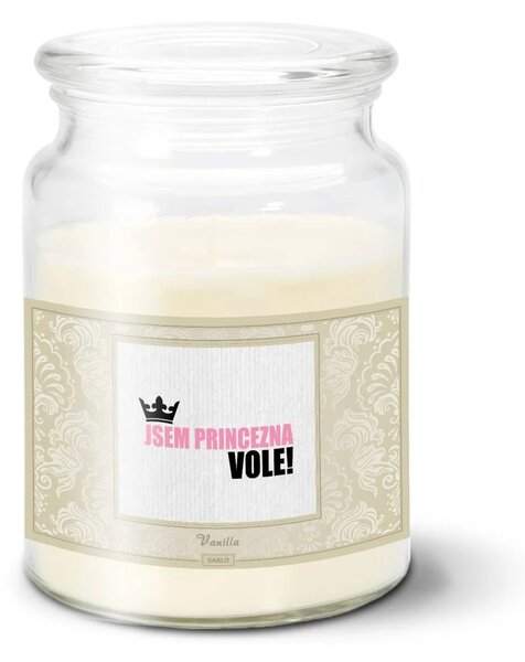 Sablio Svíčka Jsem princezna, vole! - 500 g