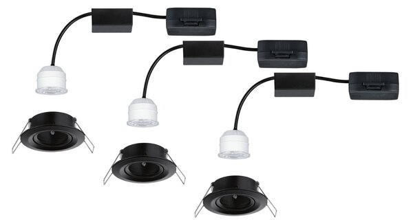 P 93083 LED vestavné svítidlo Nova Mini Coin základní sada výklopné 66mm 15° Coin 3x4W 230V 2700K - PAULMANN