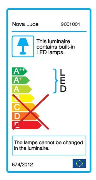 Nova Luce Závěsné LED svítidlo GIONO černý hliník a akryl 1x3W 3000K