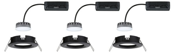 P 93081 LED vestavné svítidlo Nova Plus Coin základní sada nevýklopné IP44 78mm Coin 3x6W 230V stmívatelné 2700K - PAULMANN