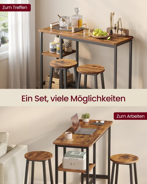 Barový stůl s židlemi LBT220KD01