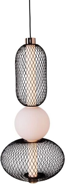 MaxLight Bora závěsné svítidlo 1x10 W černá-zlatá P0591