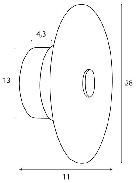 MaxLight Allure nástěnné svítidlo 1x5 W zlatá-šampaňská W0355