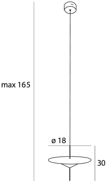 MaxLight Cone závěsné svítidlo 1x12 W černá P0554
