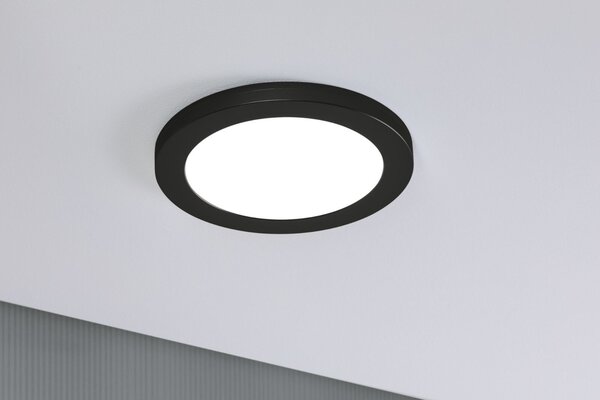 P 93097 LED vestavné svítidlo 2v1 Cover-it kruhové 225mm 4000K černá - PAULMANN