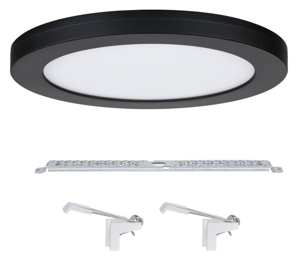 P 93097 LED vestavné svítidlo 2v1 Cover-it kruhové 225mm 4000K černá - PAULMANN
