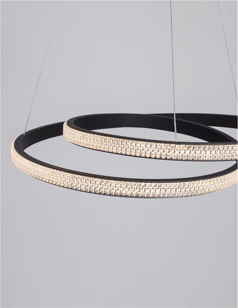 Nova Luce Závěsné LED svítidlo GRANIA, 25W 3000K stmívatelné Barva: Zlatá