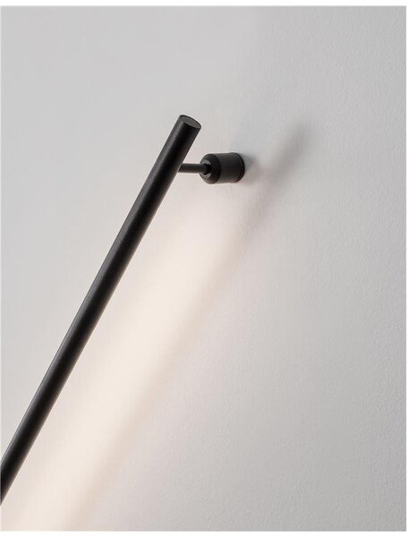 Nova Luce Nástěnné LED svítidlo GROPIUS černý hliník 10W 3000K