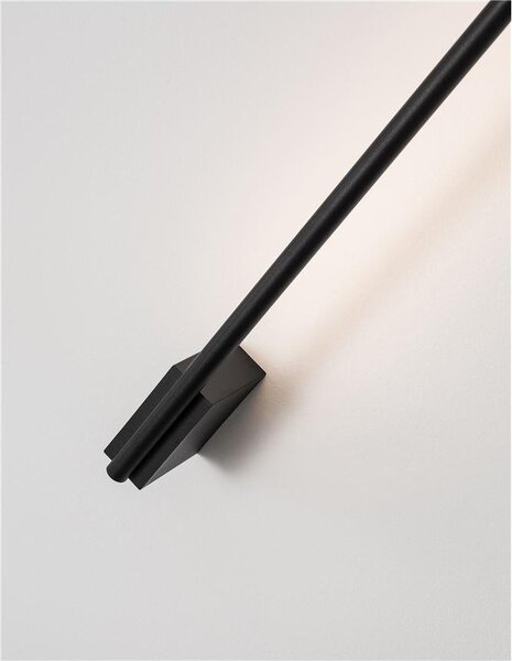 Nova Luce Nástěnné LED svítidlo GROPIUS černý hliník 10W 3000K