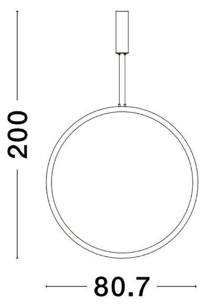 Nova Luce Závěsné LED svítidlo CHANGE, 48W 3000K stmívatelné Barva: Černá
