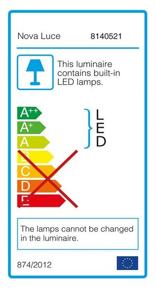 Nova Luce Bodové LED svítidlo LAREDO, 3W 3200K vypínač na těle Barva: Bílá