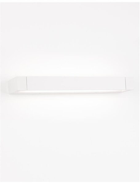 Nova Luce Nástěnné LED svítidlo LINE bílá hliník a akryl 12W 3000K